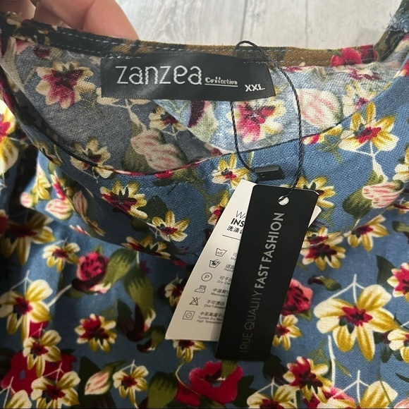 Zanzea Women’s floral long sleeve blouse Size XXL - Picture 4 of 9